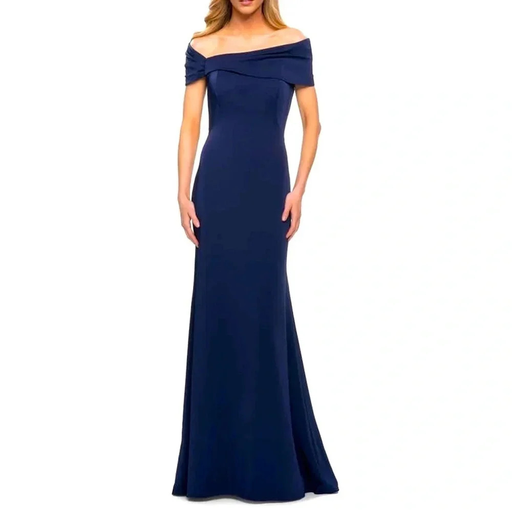 NWT La Femme tres chic off shoulder dress.